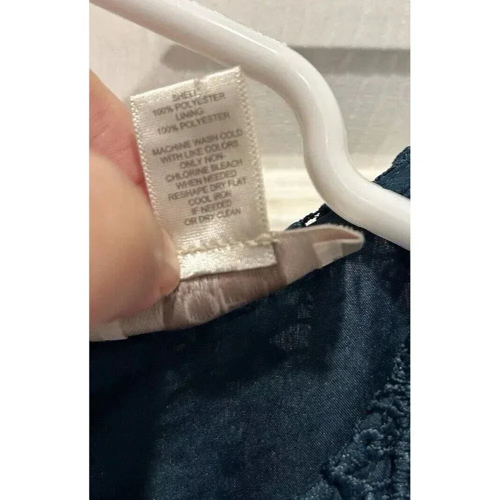 Loft Jewel Tone Green‎ Lace Overlay Sheath Dress Size 8 - Image 7