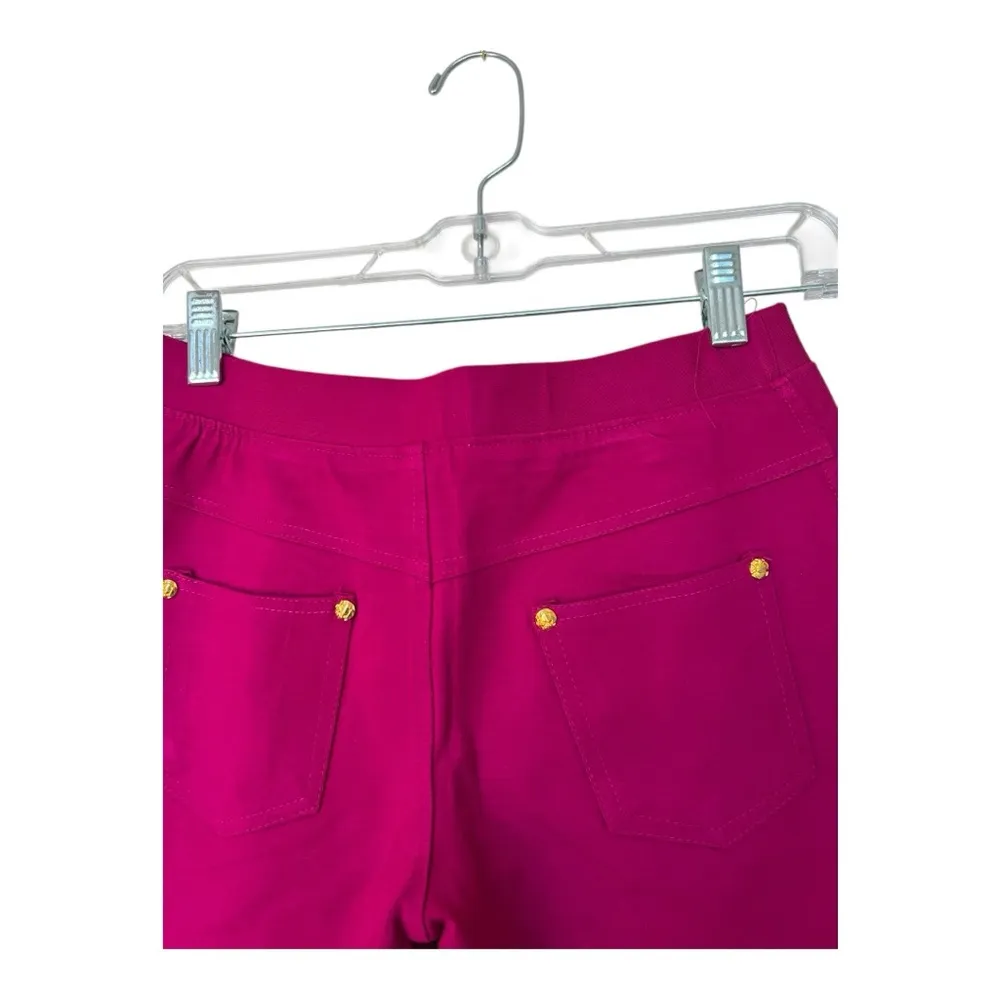 Vintage Pink Women Stretchy Flat Front Pant Size 2 - Image 5