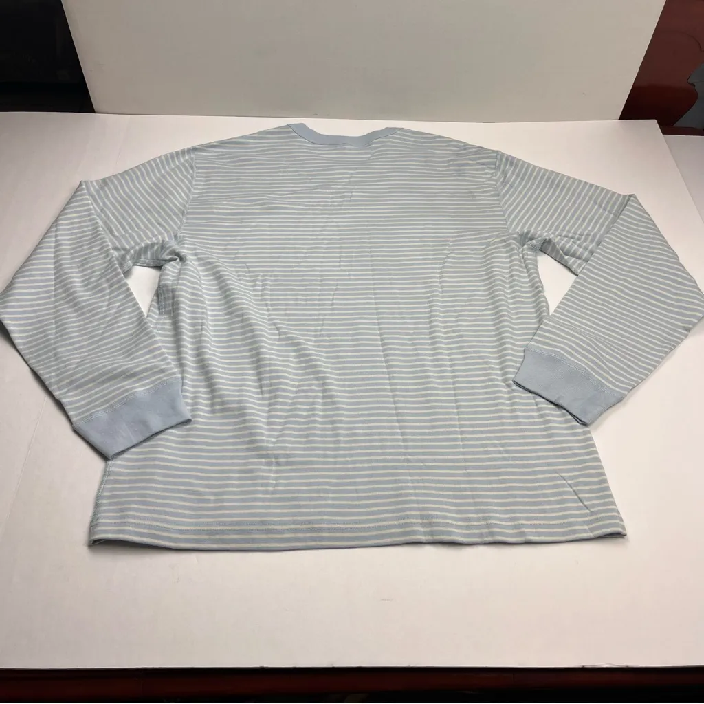 Moon And Back Hanna Andersson SZ XXL Blue White Stripe long Sleeve Shirt *FLAW Blue - Image 11