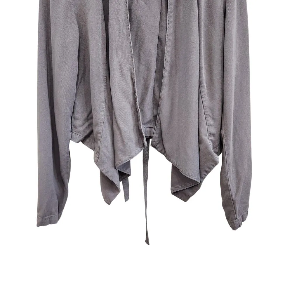 Knox Rose Boho Western Lace Up Tie Back Open Front Lightweight Jacket Size Small - Image 4