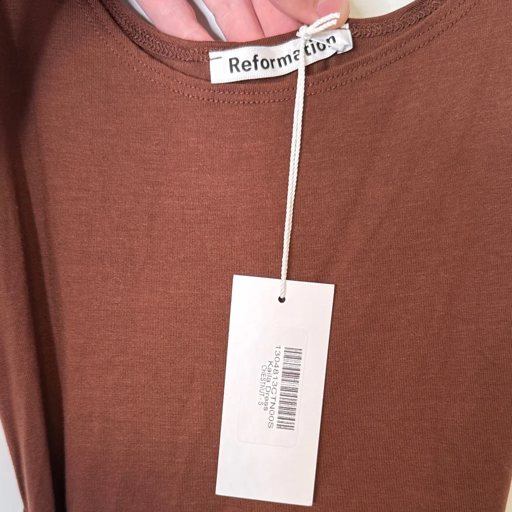 Reformation NWT Kaila Wrap Jersey Knit Midi Dress - size small - Image 6