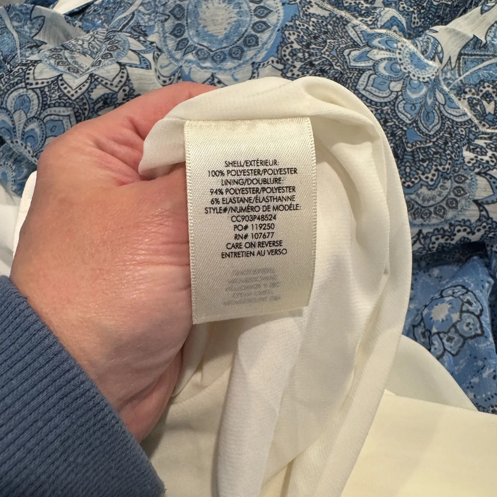 Alice + Olivia Boho Country Maxi Dress Womens 8 Blue‎ White Batik Medallion NEW - Image 12