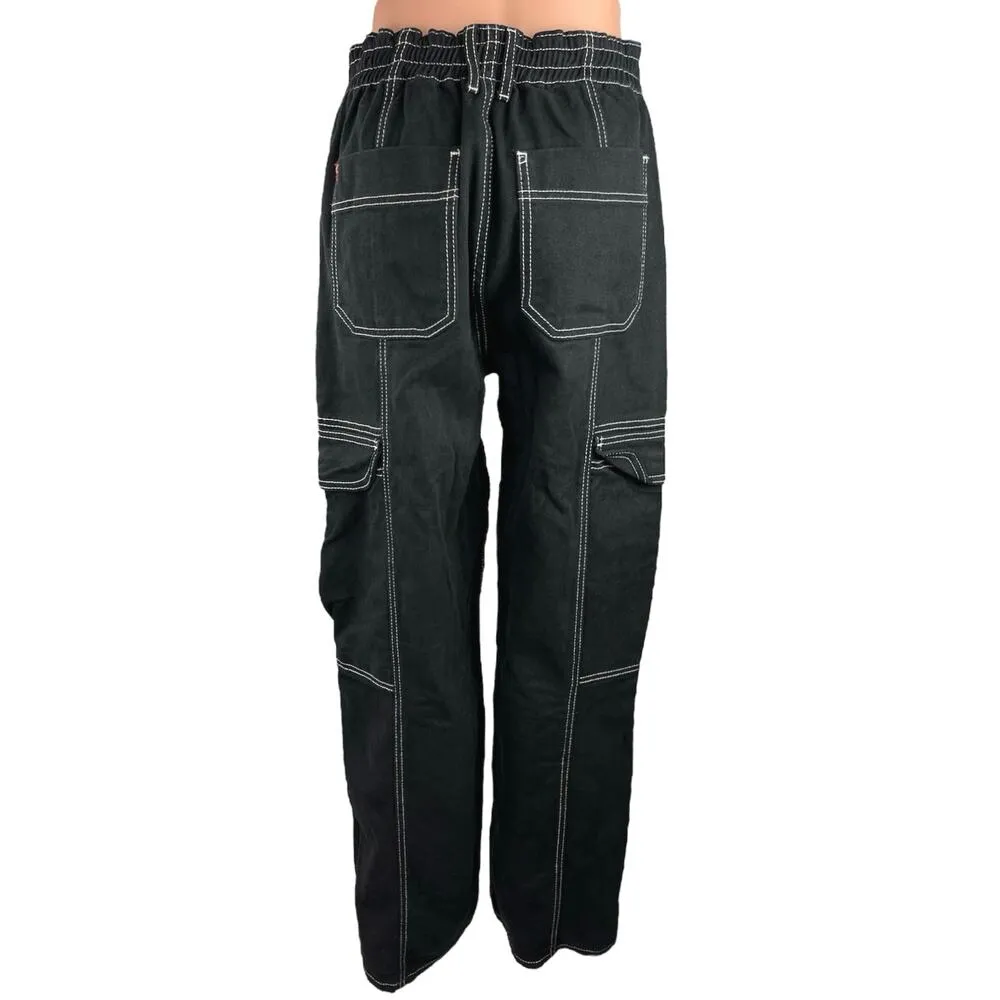 Urban Outfitters BDG High Rise Casual Wide Leg Ankle Cotton Cargo Pants Size 28 - Image 3