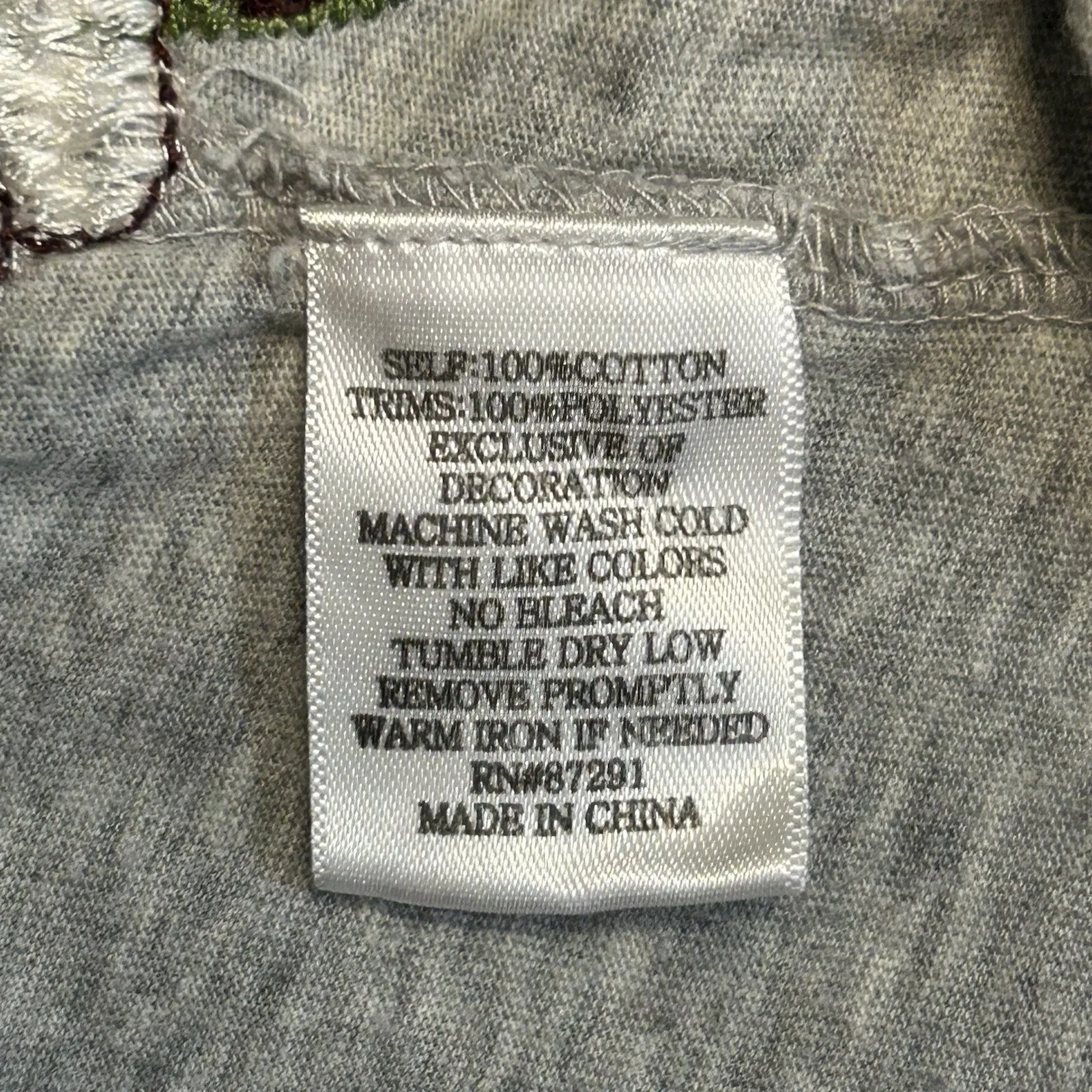 Johnny‎ Was JWLA Dress Babydoll Y2K Sz XS Gray Floral Embroidered Boho Hippie - Image 7