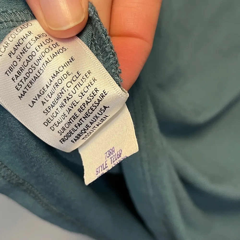 Eileen Fisher sz Petite Medium Round Neck Lightweight Viscose Jersey Tee - Image 5