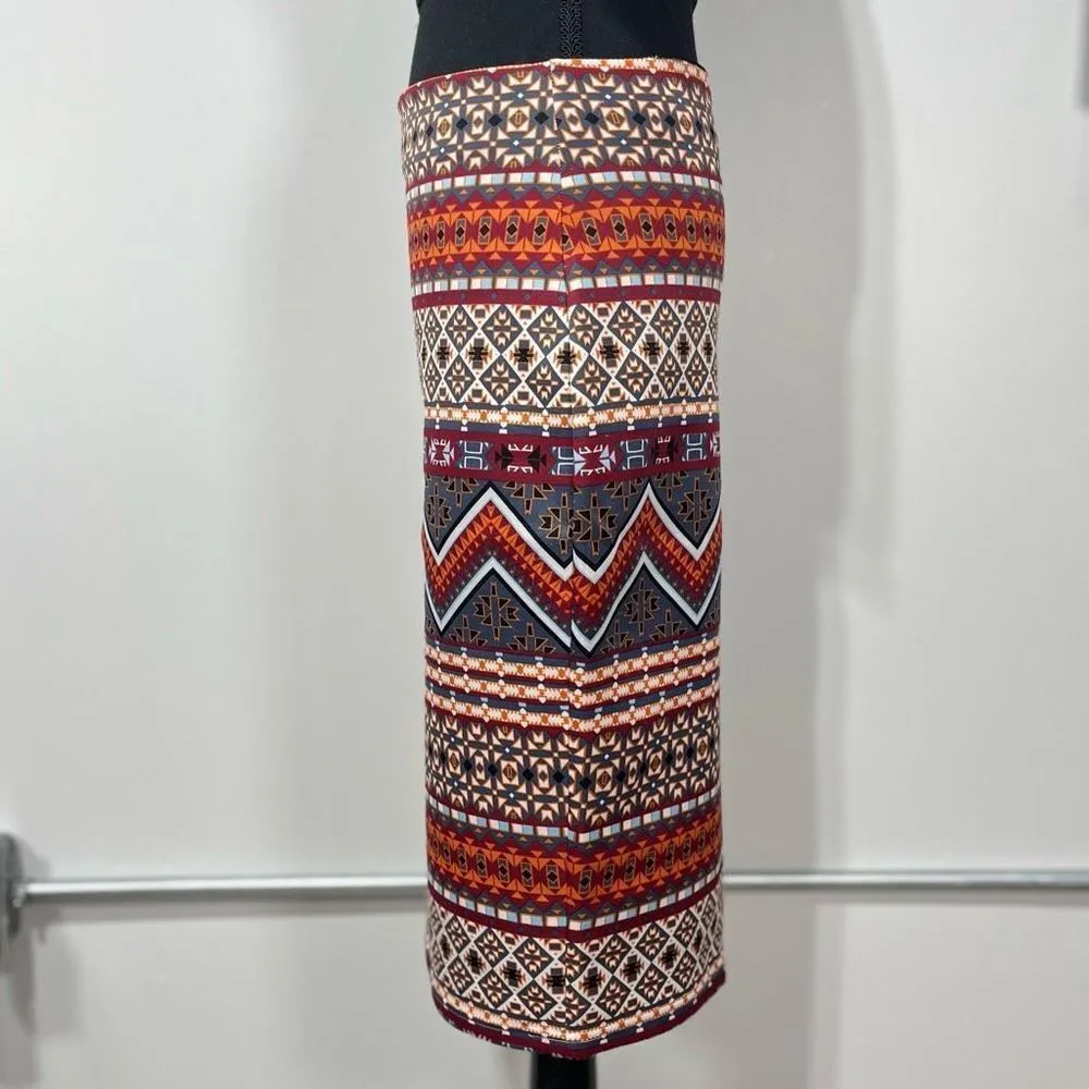 Astec Print Body Con Pencil Skirt Sequin Hearts Size M Women’s - Image 2