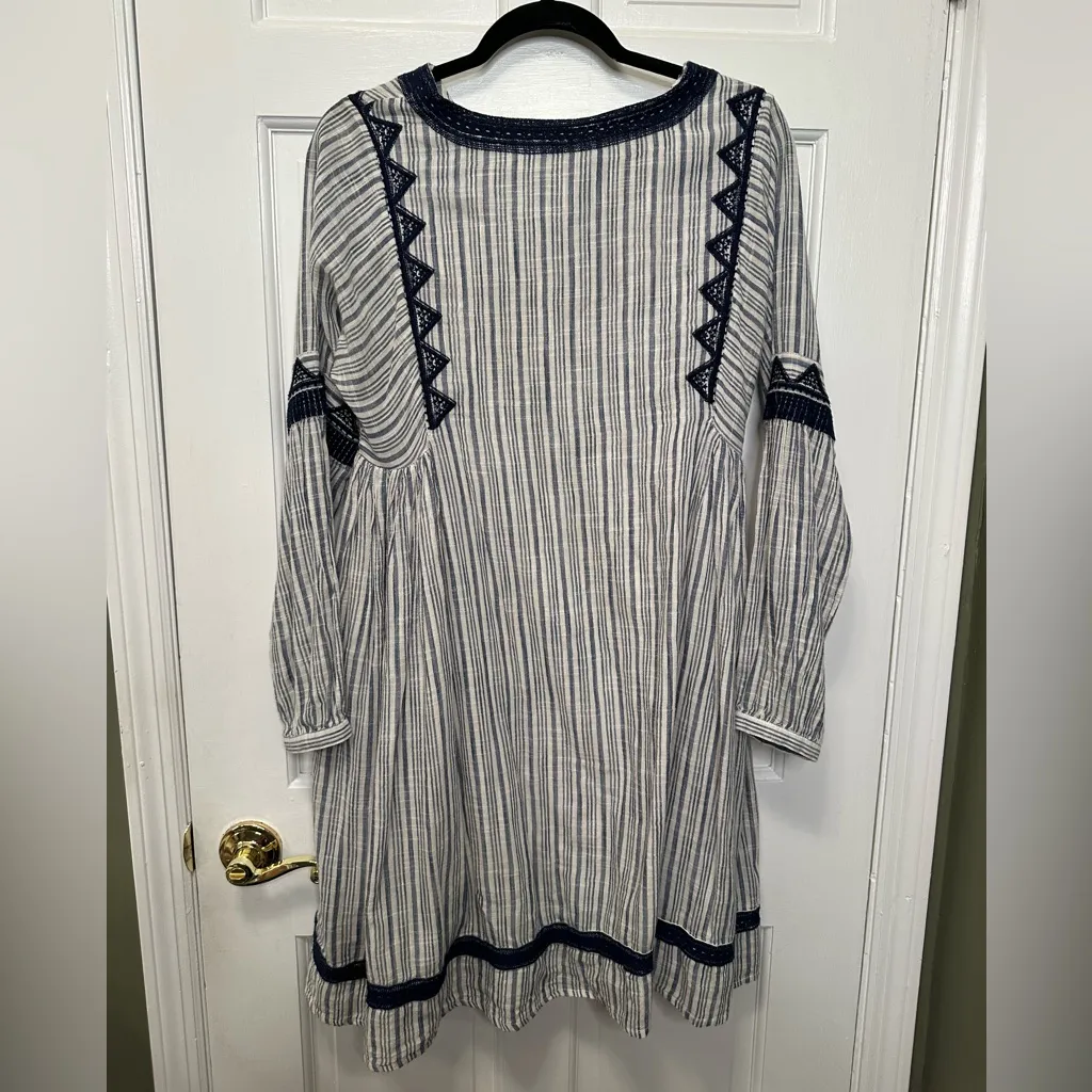 Roller Rabbit  Embroidered Striped Dress - Image 5