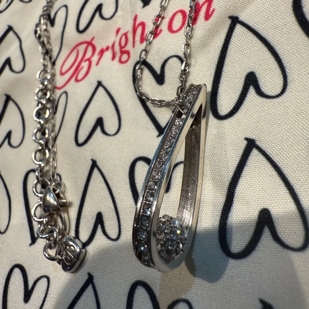 Brighton‎ Chara Crystal Silver Pendant Necklace - Image 4