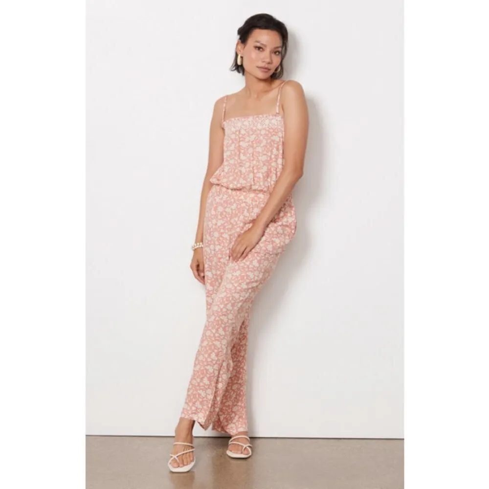 💕FAHERTY💕 Renata Floral Jumpsuit ~ Coral Nusa Floral Small S NWT - Image 3