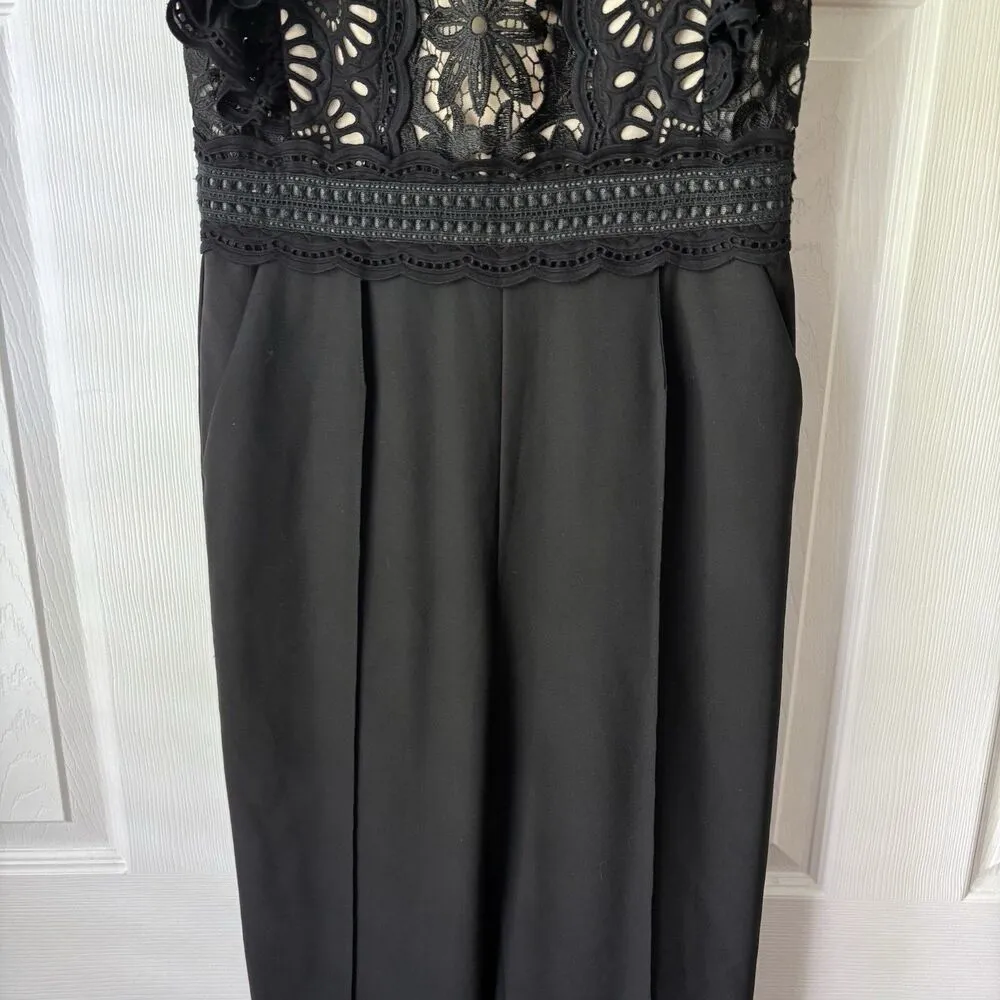 Sea New York Jumpsuit Womens Size 4 Winnie Lace Black Professional - Image 7