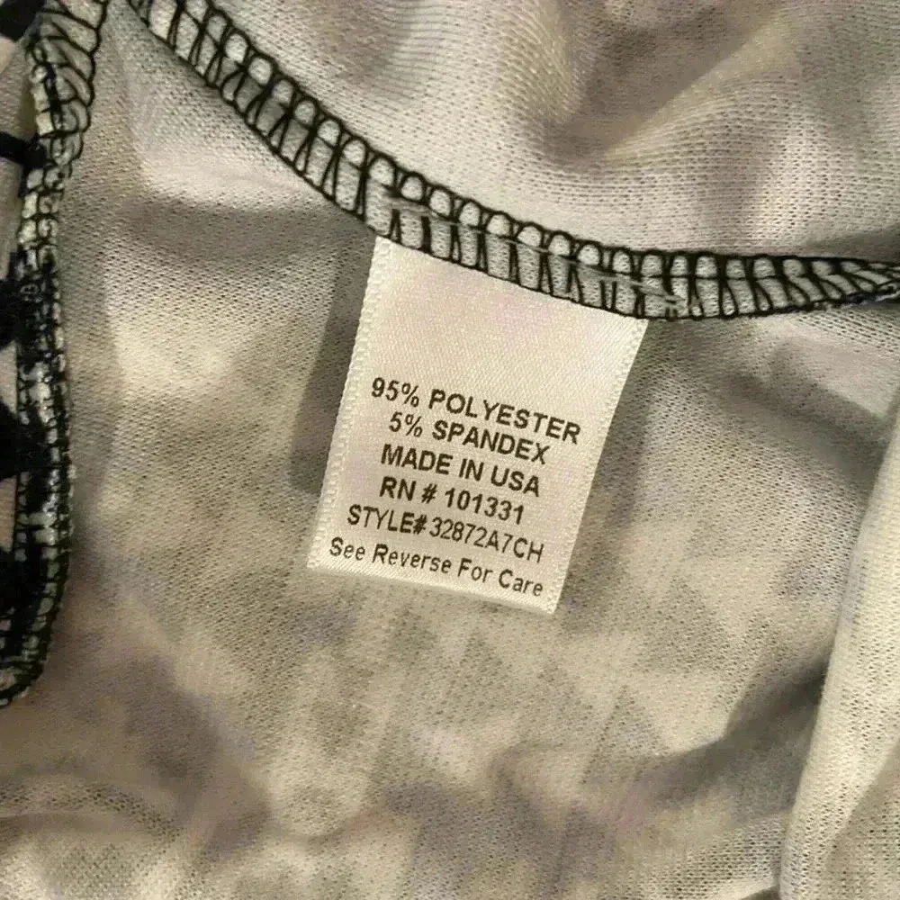 Charlotte Russe Black Cream Aztec Print Stretchy Pencil Skirt Midi Size Medium - Image 10