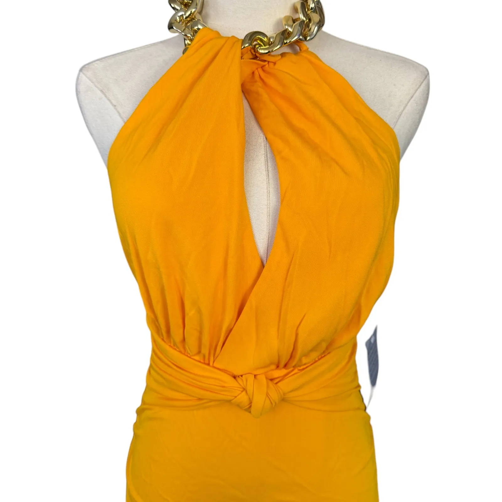 Rebecca‎ Vallance Phoenix Dress Gown Marigold Size US 2 NWT Orange - Image 7