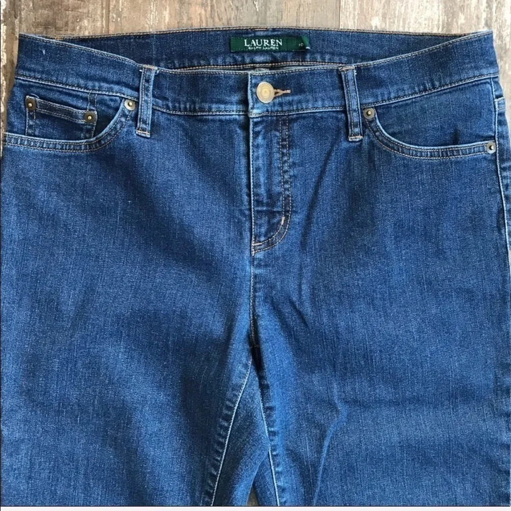 LAUREN Ralph Lauren petite Modern Straight jeans size 10P Blue - Image 5