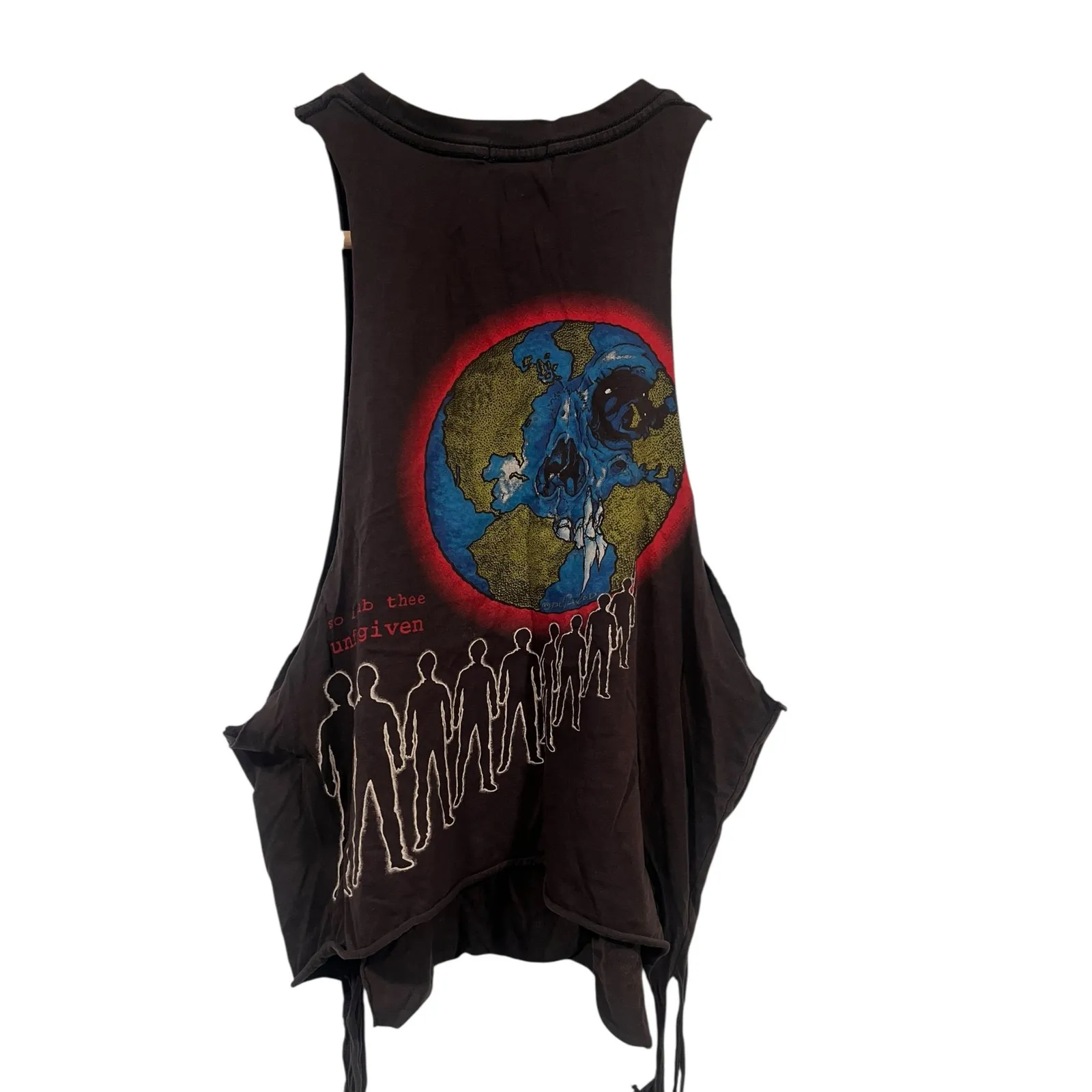 Women’s Metallica Band Thrashed Skeevless T-Shirt Black Small - Image 4