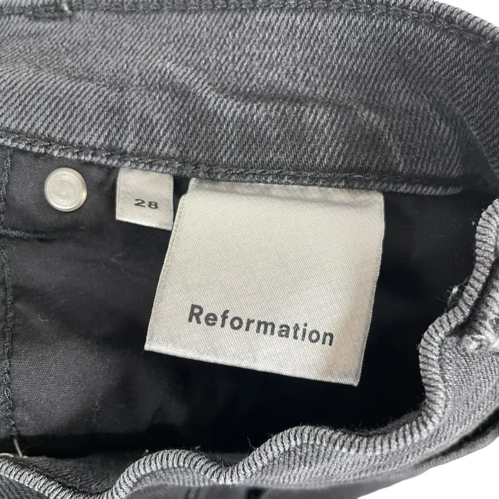 Reformation Women’s Selma High and Skinny Jeans in Fraser Black Size 28 - Image 12