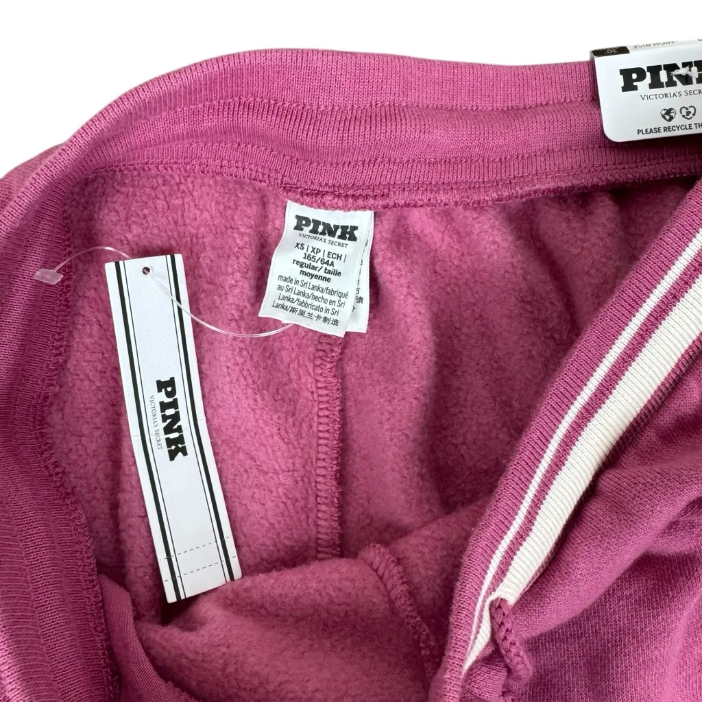 NWT PINK Victoria's Secret Ivy Fleece Flare Split Hem Classic Fit Sweatpants - Image 10