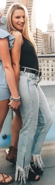 ZARA Fringe Jeans - Image 2