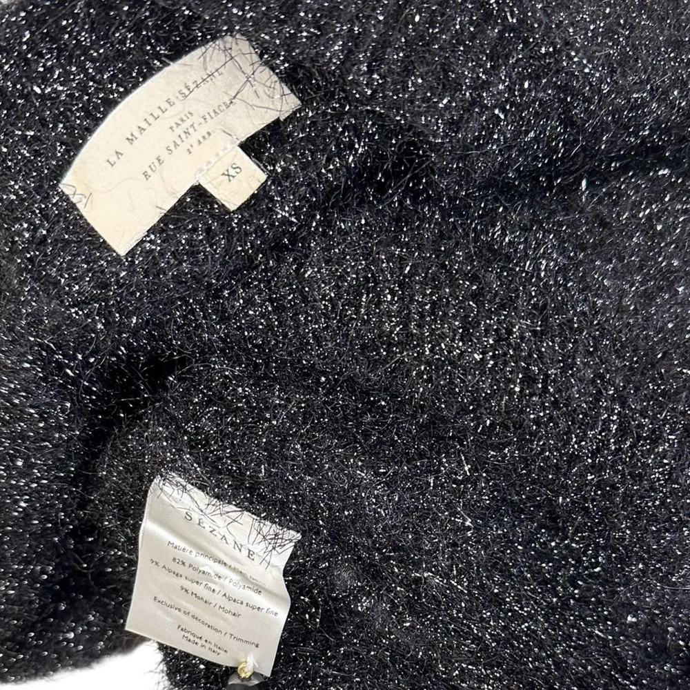 SÉZANE Zephir Oversized Knit Jumper, Black, XS - Image 11