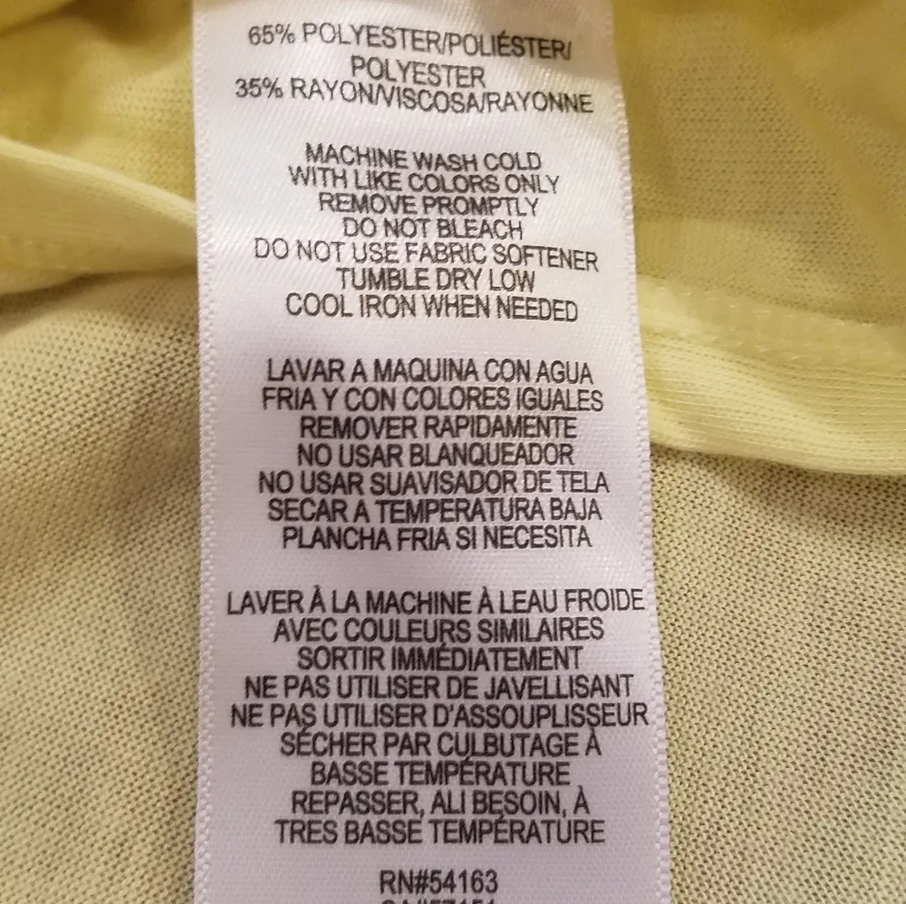 Yellow Sheer Active Top Large - Image 8