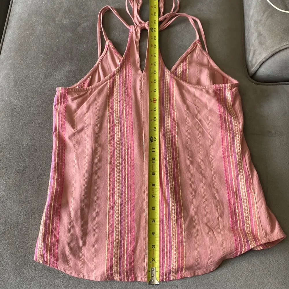 Lovestitch pink metallic striped tank top - Image 7