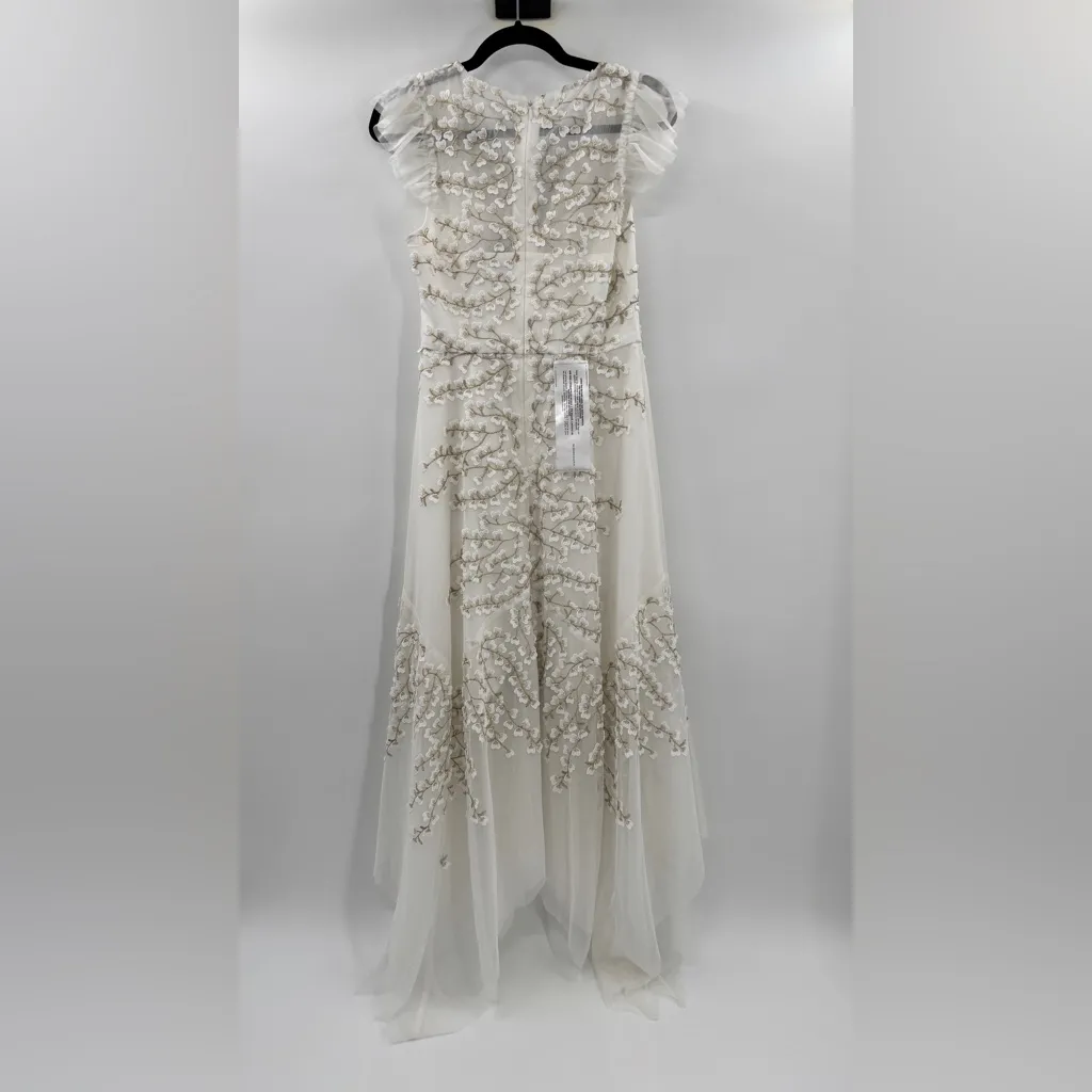 BCBGMAXAZRIA  Embroidered Tulle Gown - Image 6