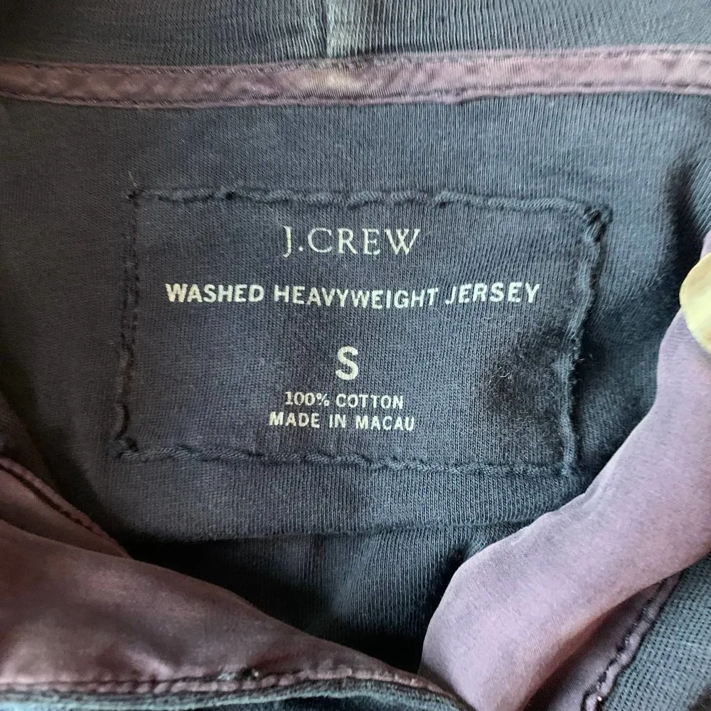 J.Crew Women's Washed Heavyweight Jersey Jacket Navy Size Small - Image 5