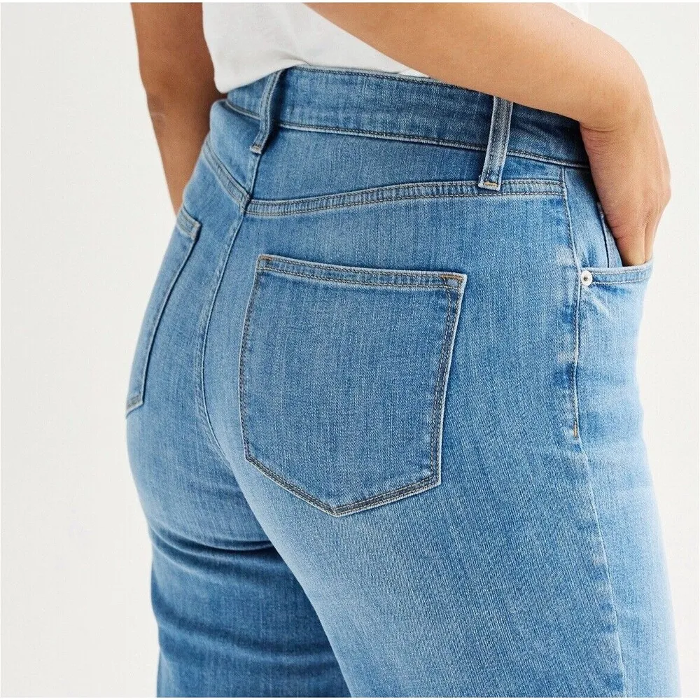 Sonoma Women's Size 18 Reg Dark Wash Stretch Denim Curvy Slim Ankle Jeans NWT - Image 3