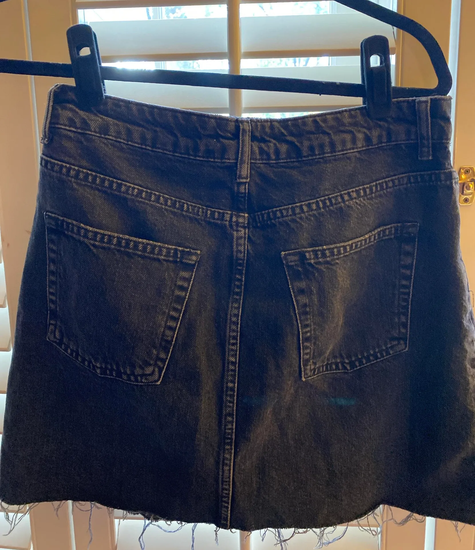 Black Denim Skirt - Image 2