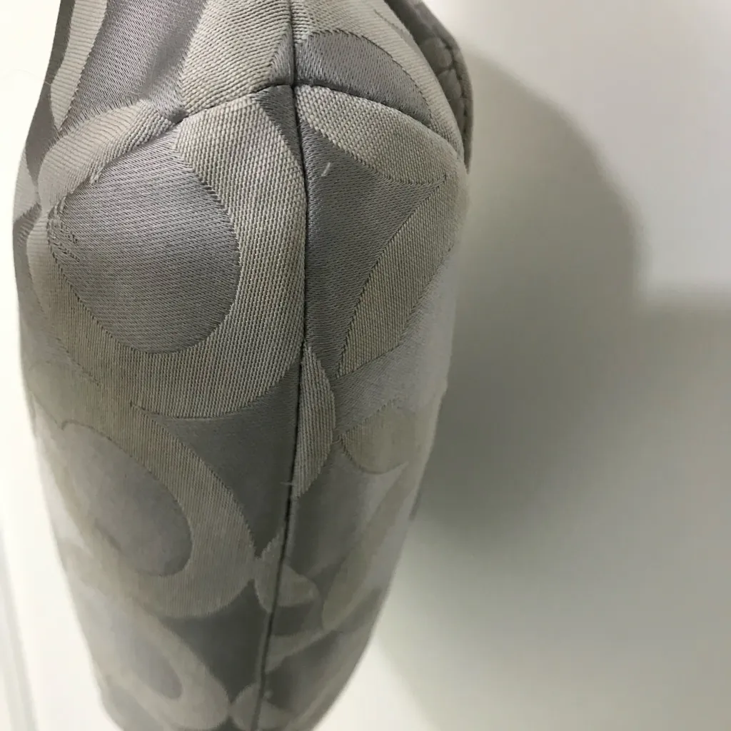 Coach Kristen Signature C Gray Silver  2011 Hobo Bag Purse with Crsbdy Strap EUC - Image 3