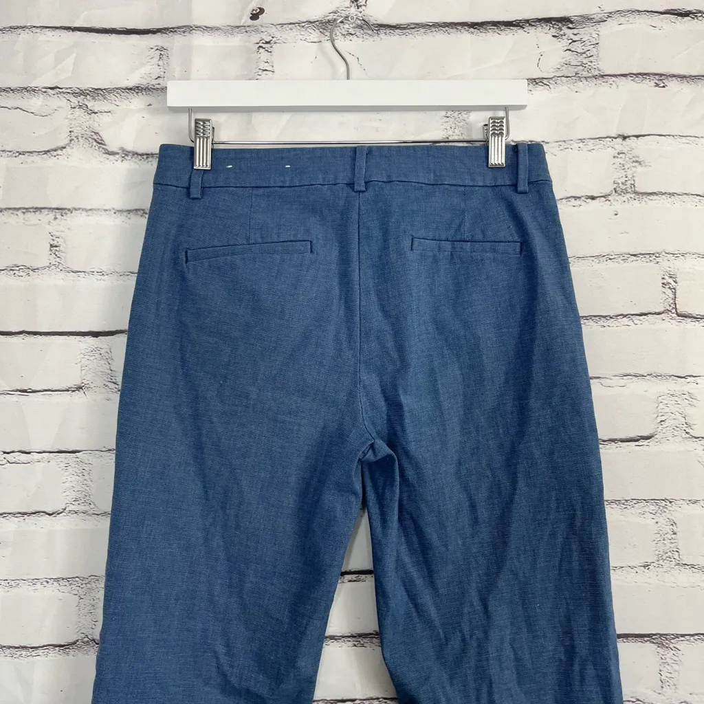 LOFT The Riviera Slim Ankle Pants Women’s 6 Blue High Waist Workwear Casual Chic - Image 9