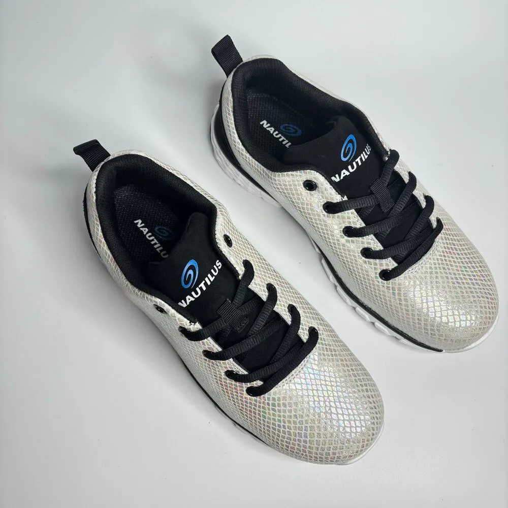 Nautilus Safety Footwear N1075 Spark Oxford Leather Carbon Nano Toe Shoe (Wide) White Size 8 - Image 7