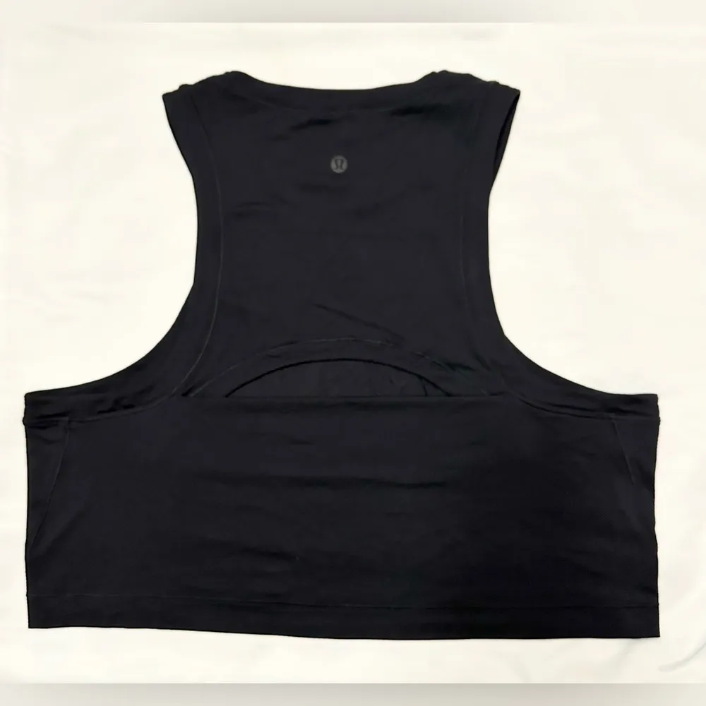 Lululemon Open-Back Cropped Training Tank Top - Black - 8 - Image 6