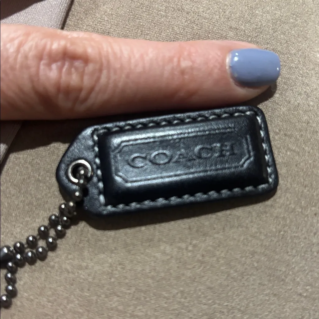 Coach  Leather Tag Keychain - Image 4