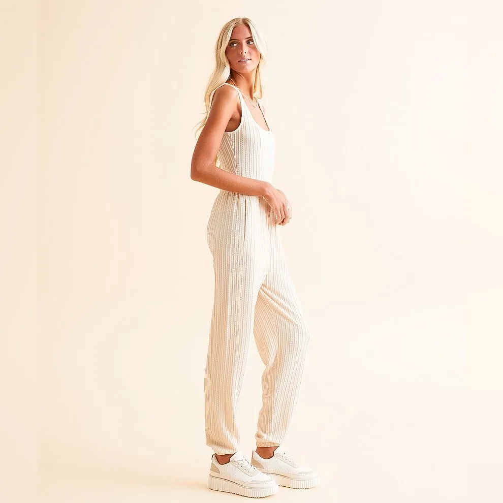 BKE Textured Knit Jumpsuit - Image 3