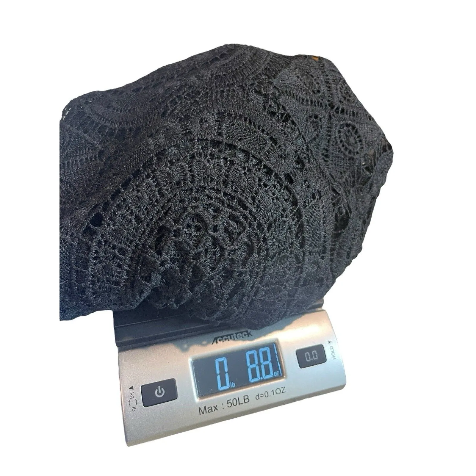 Cato Woman 22/24W Black Crochet Lace Top Long Sleeve Sheer Overlay - Image 10