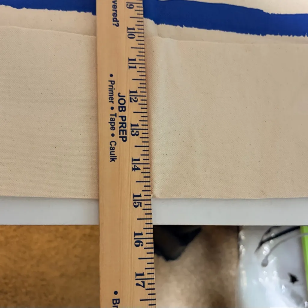 Vogue Striped Blue and Cream Tote - Image 4