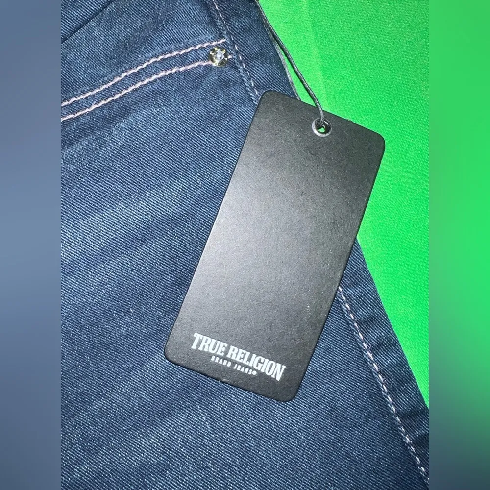 NWT Women's True Religion Becca Mid Rise Boot Cut Dark Blue Jeans size 28 - Image 13