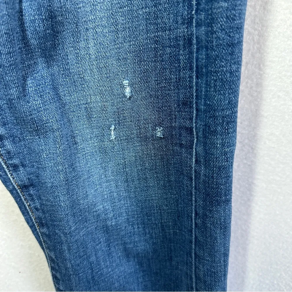 Pilcro & The Letterpress Slim Boyfriend Jeans 25 Blue Distressed Anthropologie - Image 4