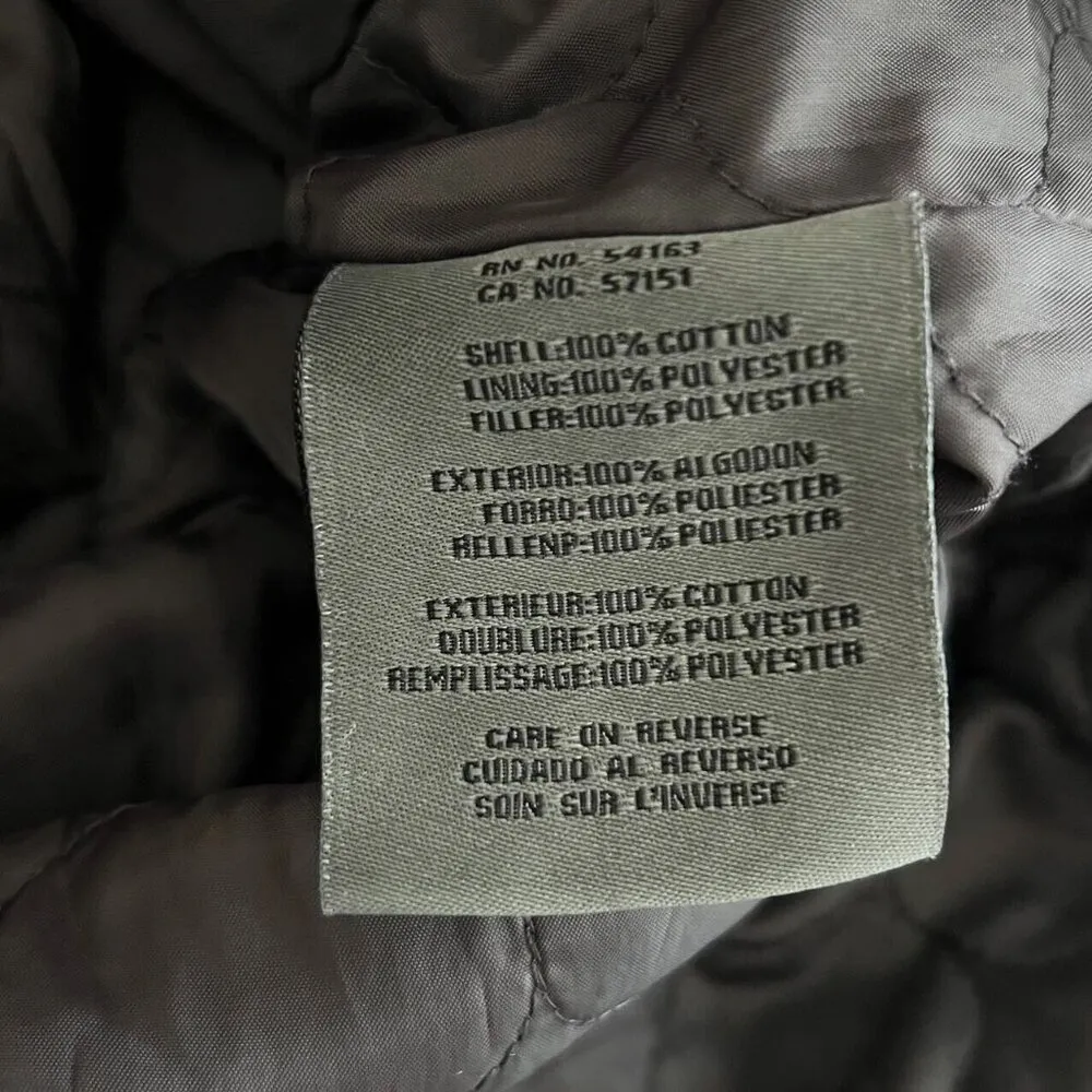 NWOT LEVI’S Womens Red Tab Sz M Grey Anorak Jacket Hooded Zip Up Lined W/Buttons - Image 6