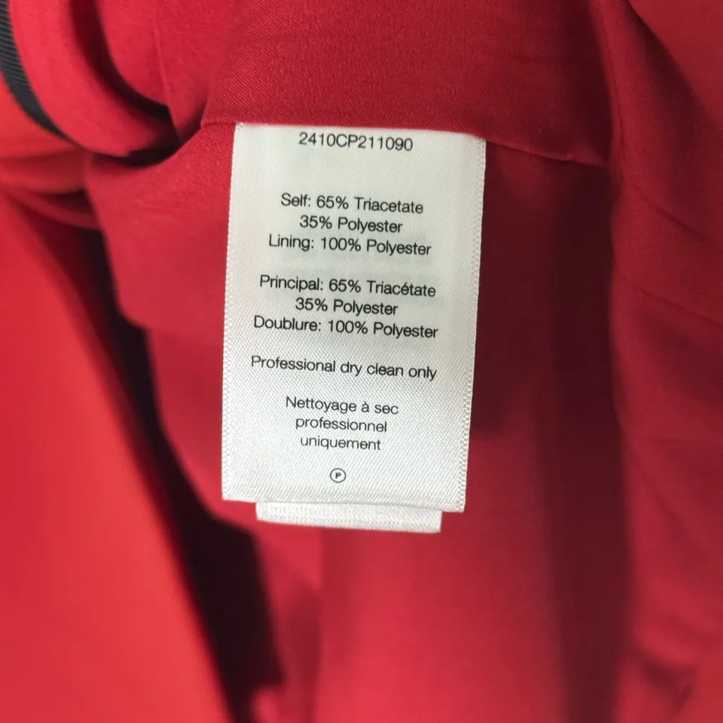 Veronica Beard Long and Lean Dickey Jacket in Crimson Red 4 - Image 7