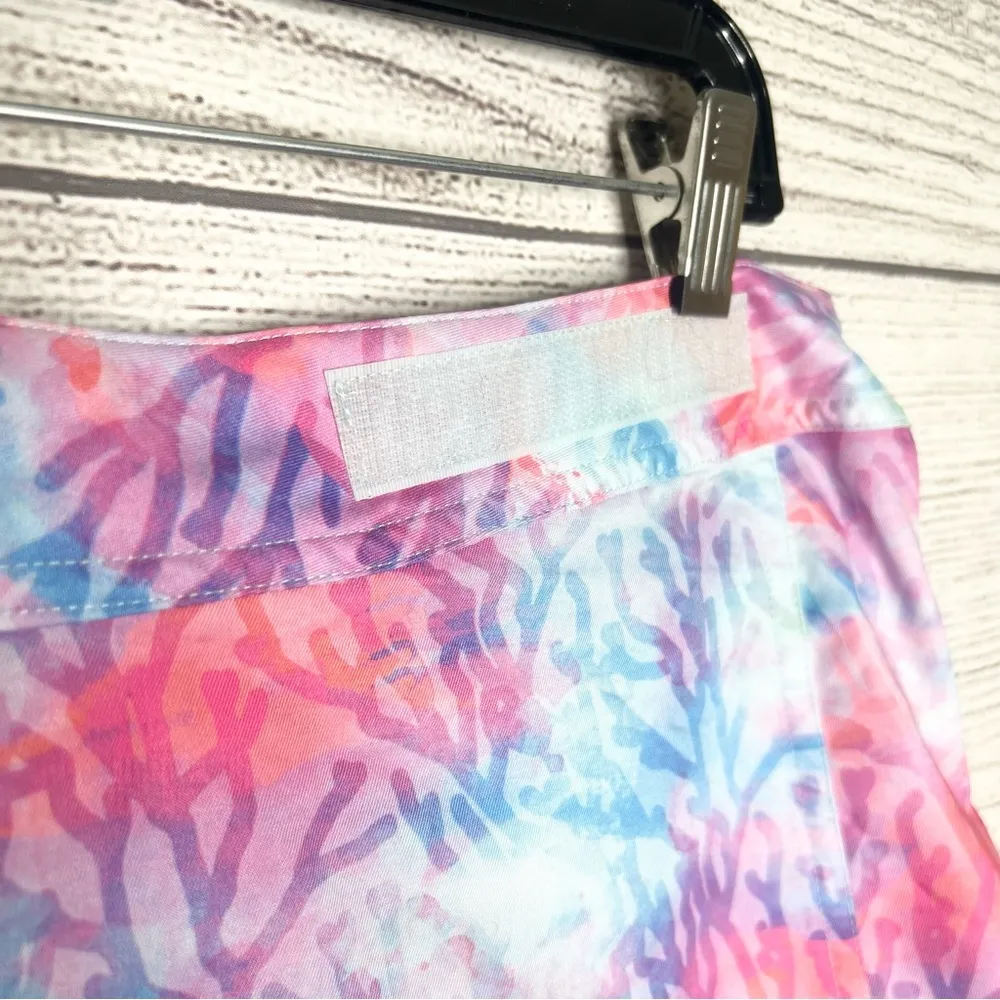 Reel Legends Athletic Outdoor Wrap Around Skirt Size Small Tropical Reef Pink - Image 4