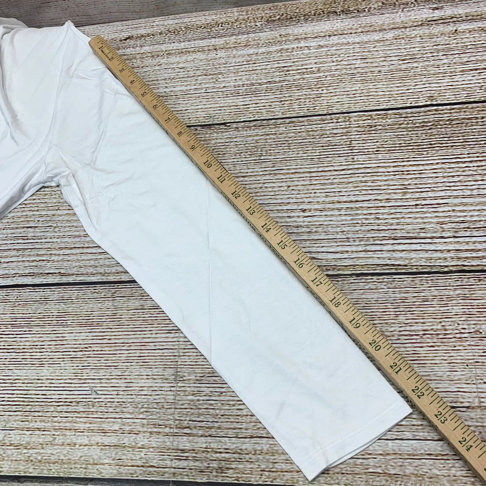 Amore All F.Y‎ White Long Sleeve Turtleneck Top Plus Size 2X New Made in USA - Image 9