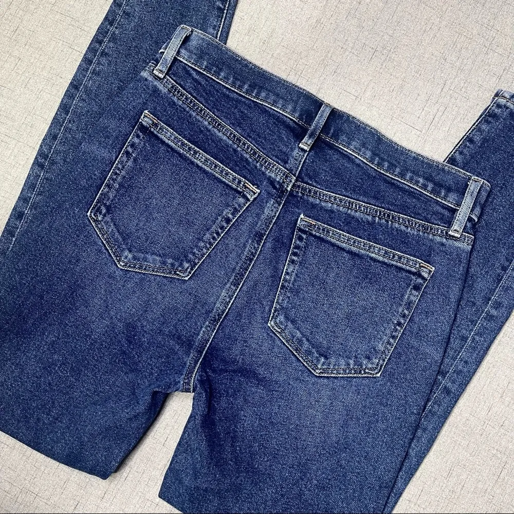 LOFT High Rise Skinny Ankle Jeans in Pure Dark Indigo Size 26 New - Image 10