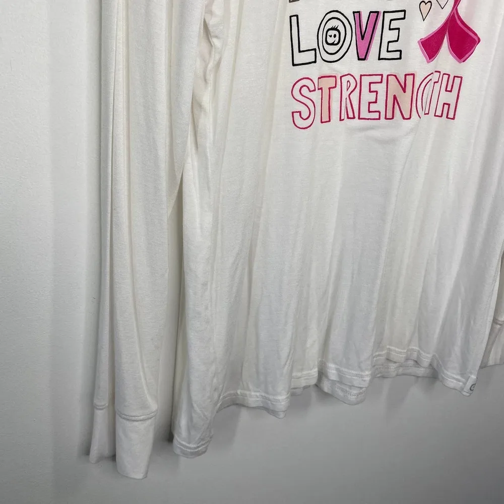 WonderWink Hope Love Strength Breast Cancer Shirt Women's Size X-Large XL - Image 23