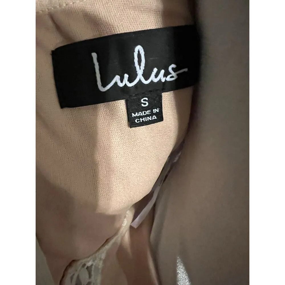 Lulu’s White Crochet Lace Dress Sz Small Hoco Prom Party Cocktail - Image 8