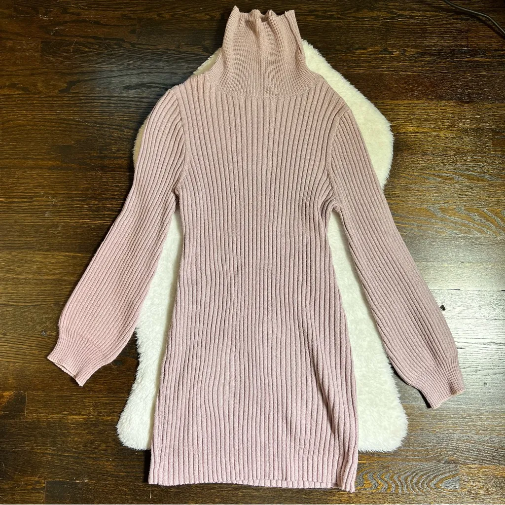 Shein Mauve Turtleneck Sweater Dress - Image 7