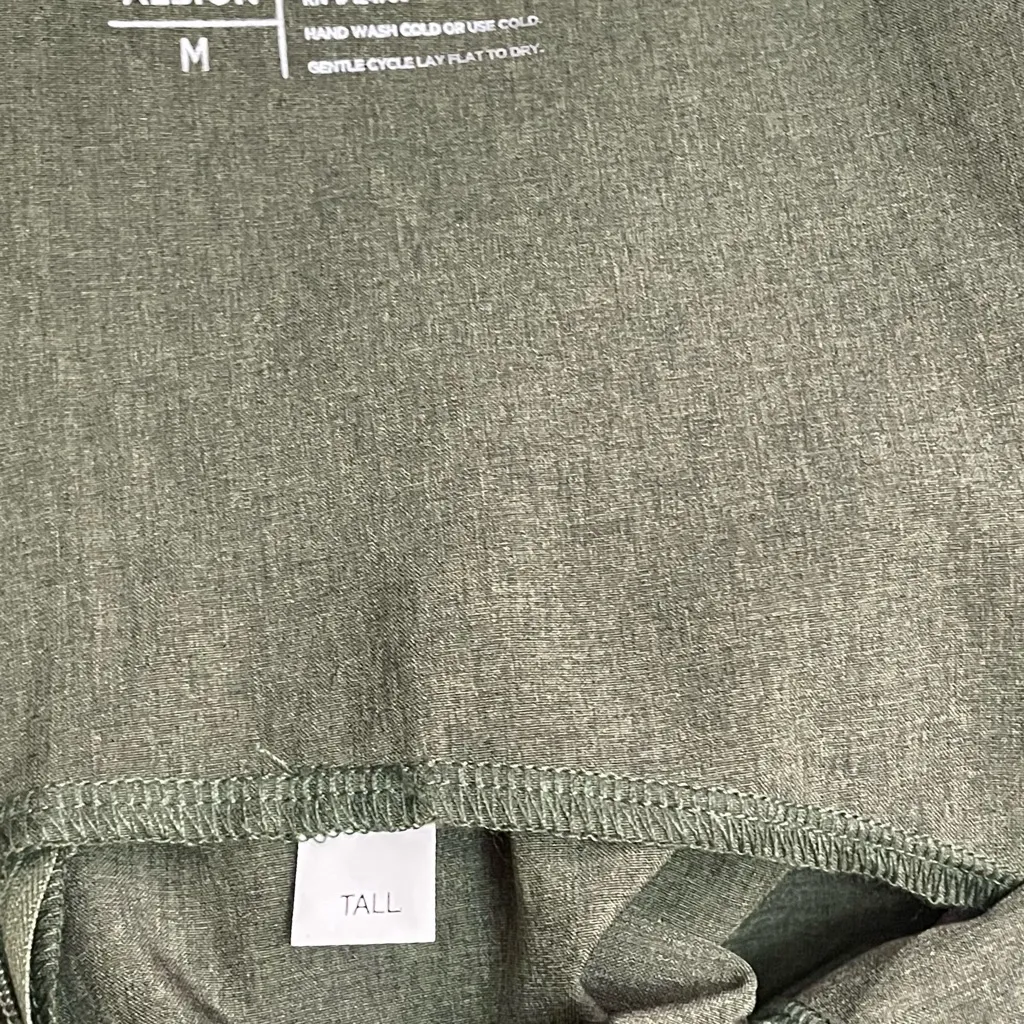 Albion Going Places Cap Sleeve Athleisure Dress Heather Green Size Medium Tall - Image 13