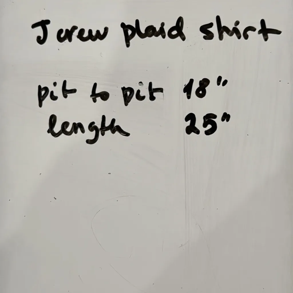 J Crew Boyfriend Cotton Shirt Brushed Flannel in Ridge Plaid Tartan size 2P - Image 12