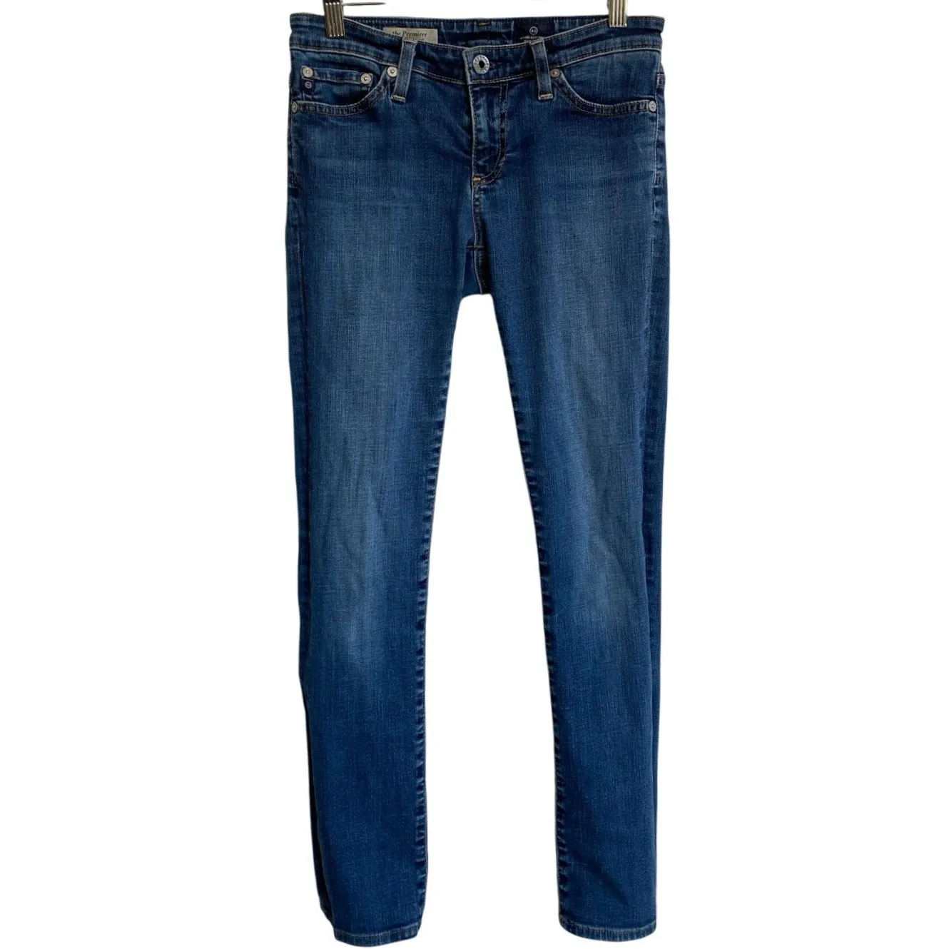 AG‎ Adriano Goldschmied The Premiere Skinny Straight Jeans Size 25R - Image 3