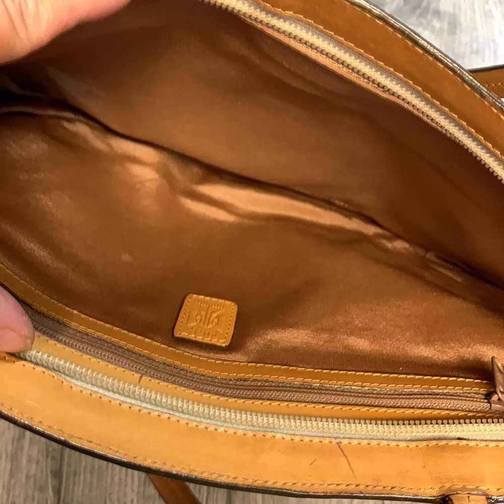 Tusk Woven & Leather Purse Tan - Image 5